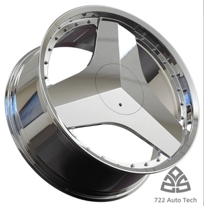 722auto - Juego de Ruedas/Llantas Forjadas de Aluminio Pulido 6061t6 de 17''-24'' para Autos Clásicos, para Ford Mustang <span class=keywords><strong>GT500</strong></span>, Tesla Y - Product Image 1