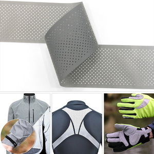 Giá thấp phản chiếu grey T/C bông vải băng cho quần áo phát sáng trong bóng tối - Product Image 5