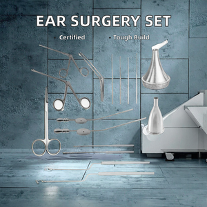Ensemble de chirurgie de l'oreille d'oto-rhino-laryngologie de base Instruments de tympanotomie en acier inoxydable Norme de sécurité approuvée ISO CE-MOL - Product Image 3