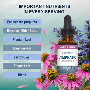 Venta directa de fábrica Líquido de soporte linfático con <span class=keywords><strong>Echinacea</strong></span> & Saúco Suplemento de soporte inmunológico para limpieza linfática - Product Image 5