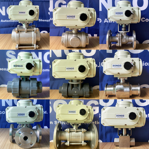 Electric Actuated DC24V On-off 4-20mA RS485 Regulation Type T Port Stainless Steel 304 PN16 3 Way Flange <strong>Ball</strong> <strong>Valve</strong> - Product Image 5