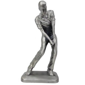Usine personnalisé haut de gamme métal trophées Golf et volley-ball tasse Souvenir avec gris placage humain Sculpture gravure - Product Image 1