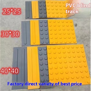 Qingli Ao, venta directa de fábrica, losas de pavimentación Braille de PVC, baldosas antideslizantes para interiores para peatones, baldosas de ladrillos de plástico para carretera - Product Image 2