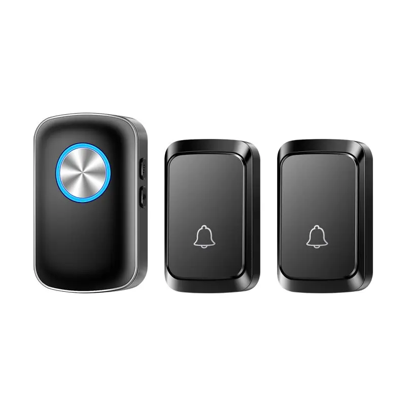 Door bell Over 1000ft Coverage Wireless Doorbell with 2 Battery Transmitters for front and back doors