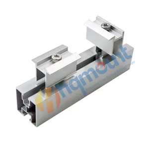 HQ AL6005-T5 Sản Xuất Trực Tiếp Từ Nhà Máy Gắn Ray Năng Lượng Mặt Trời Màu Bạc/Đen Anodized 40*40 Mm Cho Hệ Thống Lắp Năng Lượng Mặt Trời