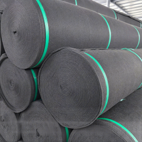 Feutre polyester aiguilleté sur mesure, rouleau de tissu non tissé, sans perte de fibres, blanc, gris, noir, OEM