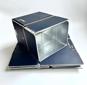 Caja contenedora de aislamiento de espuma de poliestireno de cartón enfriador térmico con revestimiento de papel de aluminio al por mayor para transporte de paquetes de alimentos congelados - Product Image 5
