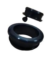 Al por mayor: Anillas y tapones de goma de silicona en forma de T, protectores de cables, tapas de goma de tamaño personalizado, negras antideslizantes
