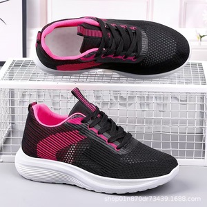 2026 New Women's Spring Mesh Upper Breathable Lightweight Lace-Up Closure Casual <b>Shoes</b> <b>Comfortable</b> Non-Slip - Product Image 4