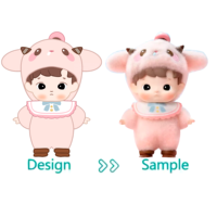 Fabricant sur mesure, usine OEM, jouet en peluche avec visage en vinyle, fabrication de poupées en PVC, figurines d'action en vinyle de dessin animé