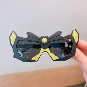 派对角色扮演游戏玩家机器人太阳镜机械太阳镜UV400儿童时尚机械太阳镜