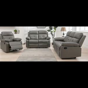 Nuevo Diseño de Muebles Modernos y Elegantes, Sofá Blanco de Tela Bouclé Suave de 3 Plazas, Sofás Reclinables Eléctricos para Sala de Estar, Juego de Sofás - Product Image 2
