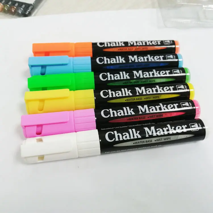 High quality multiplies colors water based liquid chalk marker pen set