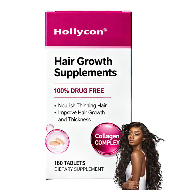 Hair Growth Supplements with Biotin & Marine Collagen for Nourishing Thinning Hair Improving Hair Growth and Thickness for Women