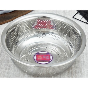 Colino per colino <span class=keywords><strong>grande</strong></span> in acciaio inossidabile durevole all'ingrosso ciotola di miscelazione di varie dimensioni cesto di frutta vegetale - Product Image 5