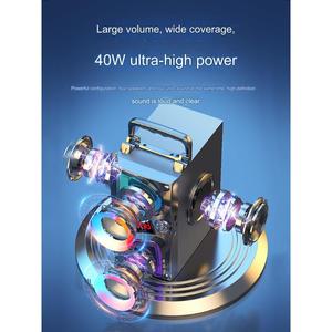 <span class=keywords><strong>A50</strong></span> caixa de SOM Torre ลำโพงซับวูฟเฟอร์, ลำโพงคาราโอเกะไม้ไร้สายพร้อมไมโครโฟนและสีน้ำเงิน tooh สำหรับงานปาร์ตี้ - Product Image 4