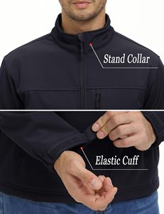 Áo khoác gió nam may đo, áo khoác nỉ nhẹ, áo khoác chống gió, áo khoác làm việc, áo khoác mềm chống nước, áo khoác đi bộ đường dài - Product Image 4