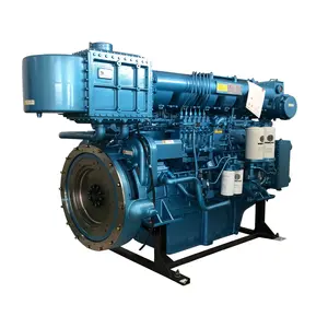 Water cooled Weichai 6 cylinders WHM6160 620HP marine engine