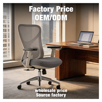 Chaise de bureau exécutive ergonomique moderne en maille réglable et pivotante à prix abordable pour utilisation informatique, salle de jeux, bureau à domicile, école, chambre, hôtel