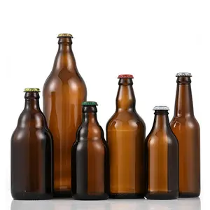 500Ml 650Ml 750Ml 1 Liter Lege Glazen Bierfles 330Ml Amber Glas