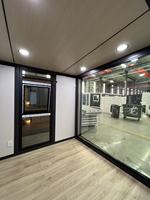 Maison conteneur pliable prête à être expédiée avec portes doubles, villa modulaire de luxe pour les entreprises Airbnb