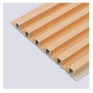 Pannello Grigliato WPC per Interni, Pannello Decorativo in Fibra di Bambù, Design Senza Giunture in Stile Americano di Lusso Leggero per Soggiorno - Product Image 5