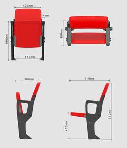 Yüksek Kapasiteli İstiflenebilir Katlanır Sandalyeler, Sırtlıklı HDPE Malzeme, Stadyumlar, Etkinlik Salonları ve Ticari Kullanım için 200kg Kapasite - Product Image 6
