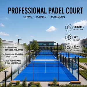 Solution complète pour terrain de padel sur mesure, prix usine, terrain de padel professionnel, ensemble complet, verre trempé, acier galvanisé - Product Image 1