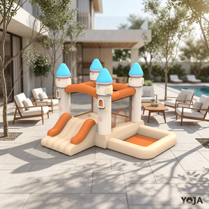 Castillo Inflable Comercial para Niños, Castillo Inflable Oxford con Soplador, Gran Área de Salto, Protección UV, Capacidad de 90 kg - Product Image 1