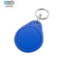Porte-clés magnétique léger TK4100 125KHZ avec numéro UID laser, badge RFID, ABS réinscriptible,