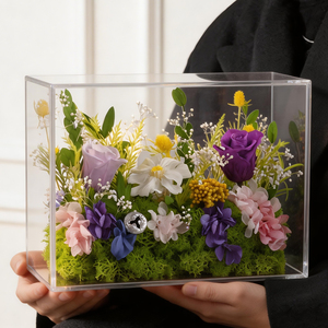 Boîte Cadeau Rose Éternelle en Acrylique – Idéal pour la Saint-Valentin, Anniversaire, ou Déclaration d'Amour pour Petite Amie - Product Image 4