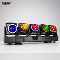 GBR-TB5IP IP65 5-Kopf Tornado LED Zoom Moving Head Bar Light 5x120W RGBL Individuelle Steuerung Zoom Outdoor Bühnen-Beam-Bar-Licht