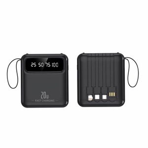 Mini Batería Externa de 5000mAh con Cable Incorporado, <span class=keywords><strong>Cargador</strong></span> Portátil de Carga Rápida con Certificación 3C, Logotipo Personalizado Disponible - Product Image 3