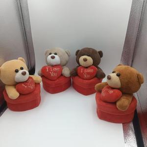 Оптовая продажа мягких игрушек в подарочной коробке: плюшевый мишка с сердцем и бантом для Дня святого Валентина - Product Image 2