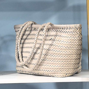 编织袋工厂批发大容量购物手提袋，带定制印花男女标志 - Product Image 5