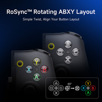 Manette de jeu mobile EasySMX M20 USB-C, manette télescopique avec joysticks à effet Hall pour téléphones et tablettes Android et iOS