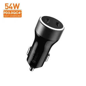 Top Selling Producten 2022 Ev Charger Adapter 54W Kleine Draagbare Auto Mobiele Multi Charger Usb C Voor Mobiele Telefoon
