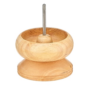Spin N Bead Spinner : Enfileur rapide de <span class=keywords><strong>perles</strong></span> pour créateurs de bijoux, bol <span class=keywords><strong>en</strong></span> <span class=keywords><strong>bois</strong></span> rectangulaire écologique, aiguille à gros œil qui fait gagner du temps - Product Image 1