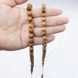 Tasbih Coco original pulido a mano, 8mm, 33 cuentas, unisex, vintage, étnico, Kukamu, joyería religiosa musulmana, YASEEN - Product Image 1