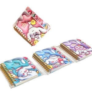 Carnet portable en papier avec motif <span class=keywords><strong>lapin</strong></span> à longues oreilles de <span class=keywords><strong>dessin</strong></span> animé, 100K pages, bloc-notes mignon pour étudiant, pages séparées, estampage à chaud, design de qualité supérieure, Fabriqué en Chine - Product Image 5