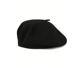 Béret tendance de haute qualité, couleur unie, pour <span class=keywords><strong>femme</strong></span>, hiver, polyvalent, style artistique japonais, rétro, chapeau de peintre - Product Image 1