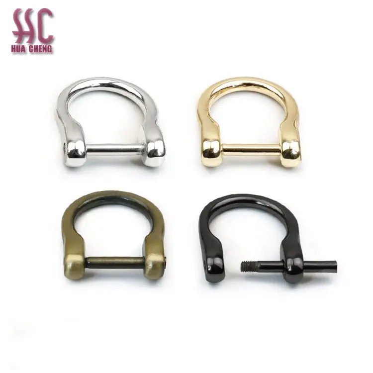 Wholesale Fashion Smooth Polishing Screw Removable D Ring Bag Hardware Accessories Zinc Alloy Supply Fast Delivery High Level HC