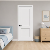 Portes intérieures en MDF mouluré apprêté blanc pour chambre, appartement, école, hôtel, bureau – Design artisanal – Approvisionnement direct usine – Livraison rapide