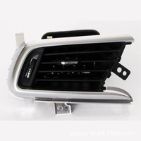 Molde de Inyección de Plástico de Alta Precisión y Calidad, 1 Cavidad, Expulsión Automática, NAK80/S136, Acero, para Rejilla de Ventilación de Aire Acondicionado de Automóvil