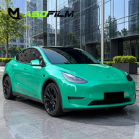 Film de protection de carrosserie automobile ASDFilm en TPU brillant 7,5 mil, vert rétro, auto-réparant, changeant de couleur, anti-taches, protection personnalisée ultra-flexible