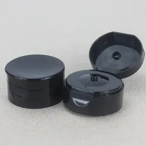 45mm nero di plastica tubo morbido cosmetico cap/45mm tubo cosmetico di plastica flip top cap