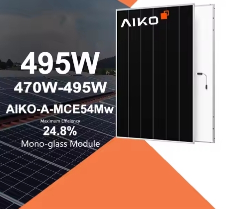 Aiko 470W N-Type Germany Solar Panels Solar 475W 480W 485W 490W 495W Mono Glass AIKO-A-MCE54Mw