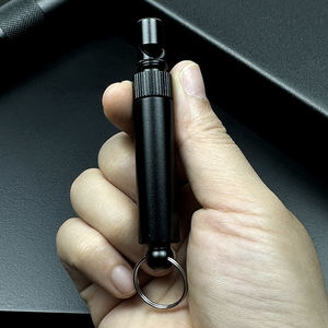 屋外サバイバルアルミ緊急時のキャンプ用ナイフ付き自己防衛ホイッスル - Product Image 3