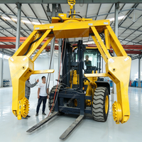 Manipulateur de pneus hydraulique SGT pour chargeurs télescopiques, idéal pour l'entretien des pneus miniers et OTR
