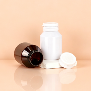 Flacon en PET épais avec bouchon à ouverture facile, 120 ml, emballage plastique pour capsules de vitamines - Product Image 5
